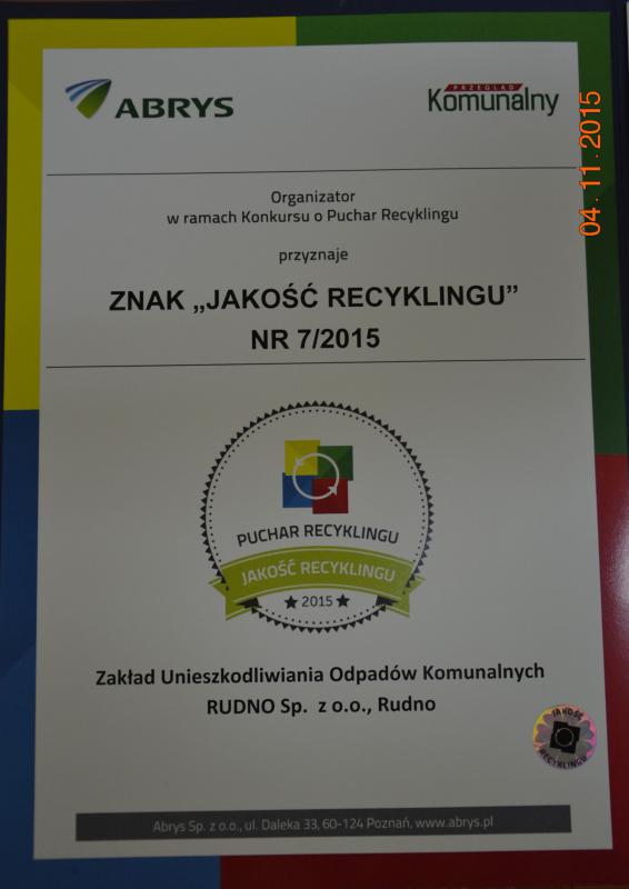 Puchar Recyklingu 2015